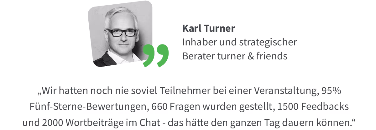 Quote - Karl Turner - turner & friends
