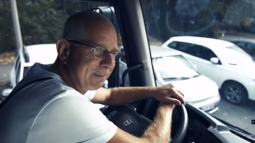 ALBA-Berufskraftfahrer in einem Recruiting-Video