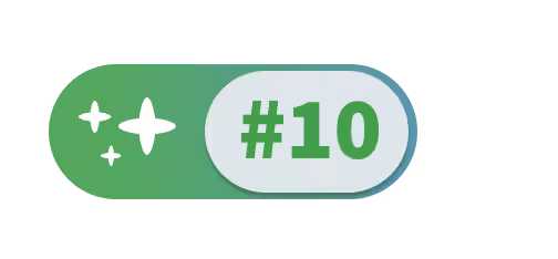 Number 10 icon: Waiting for the perfect moment