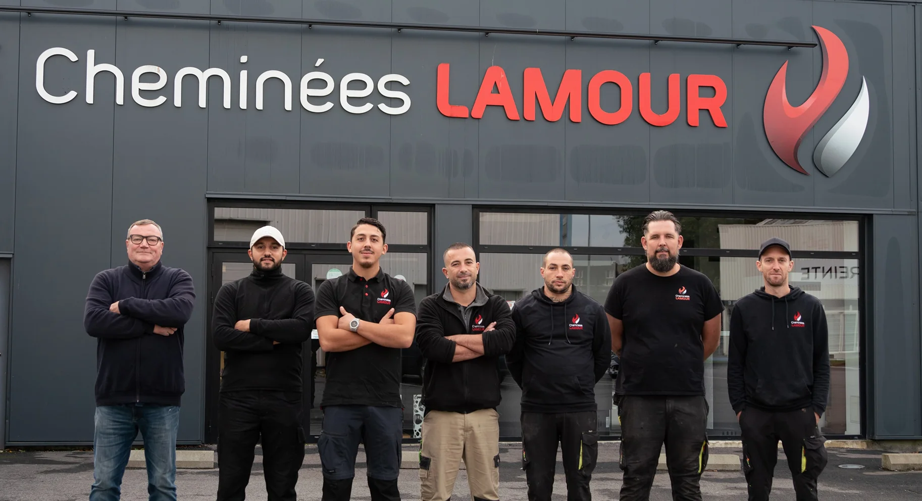 L'équipe de pose Cheminées Lamour