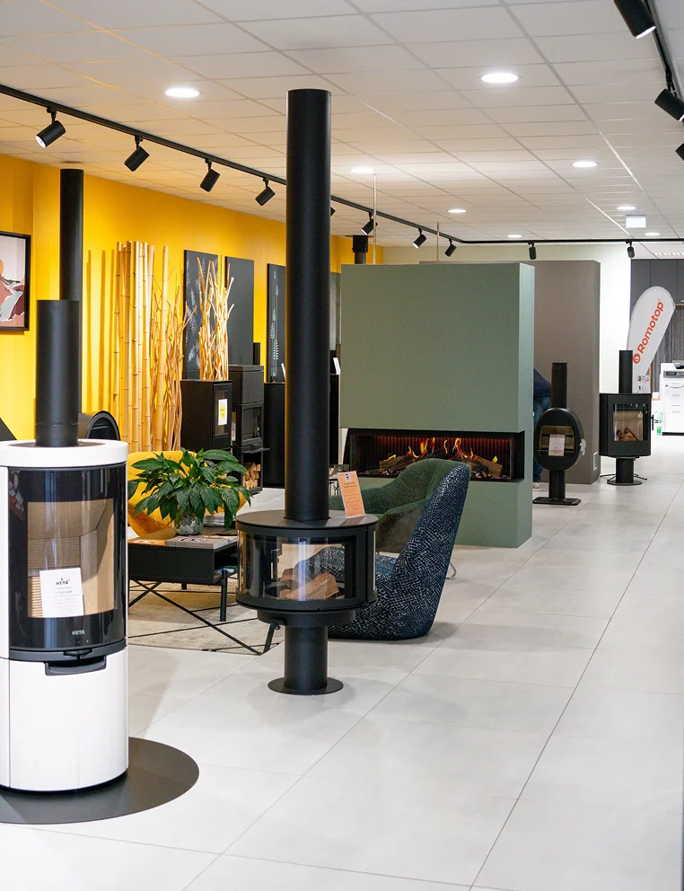 Le showroom Cheminées Lamour à Brest