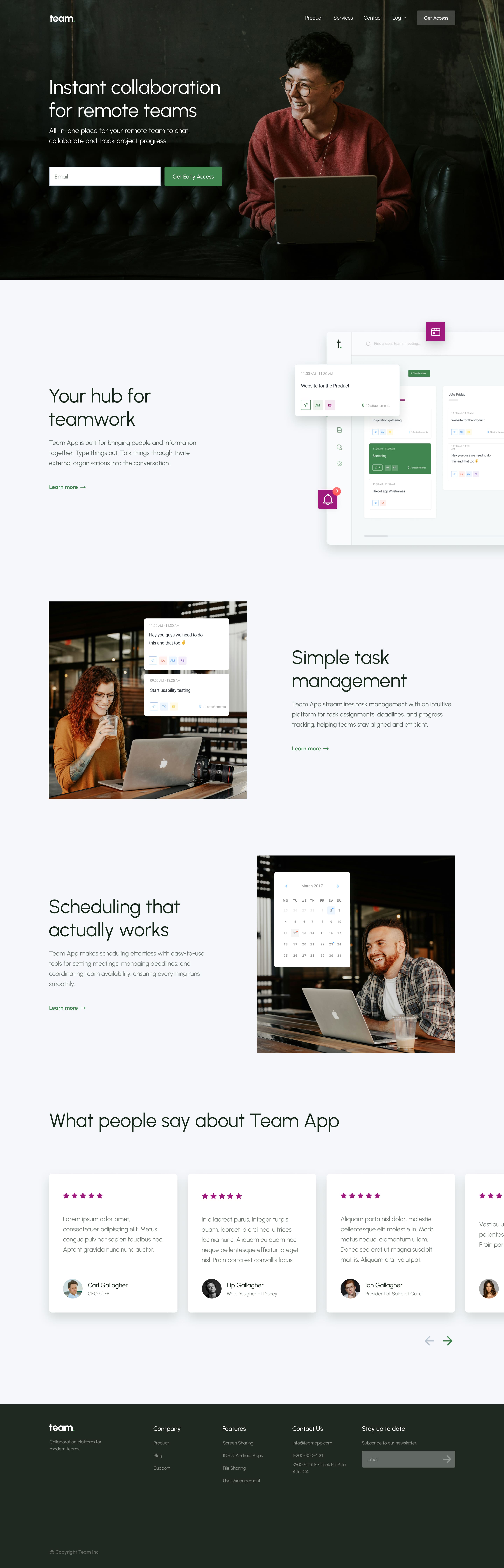 A screenshot of web page