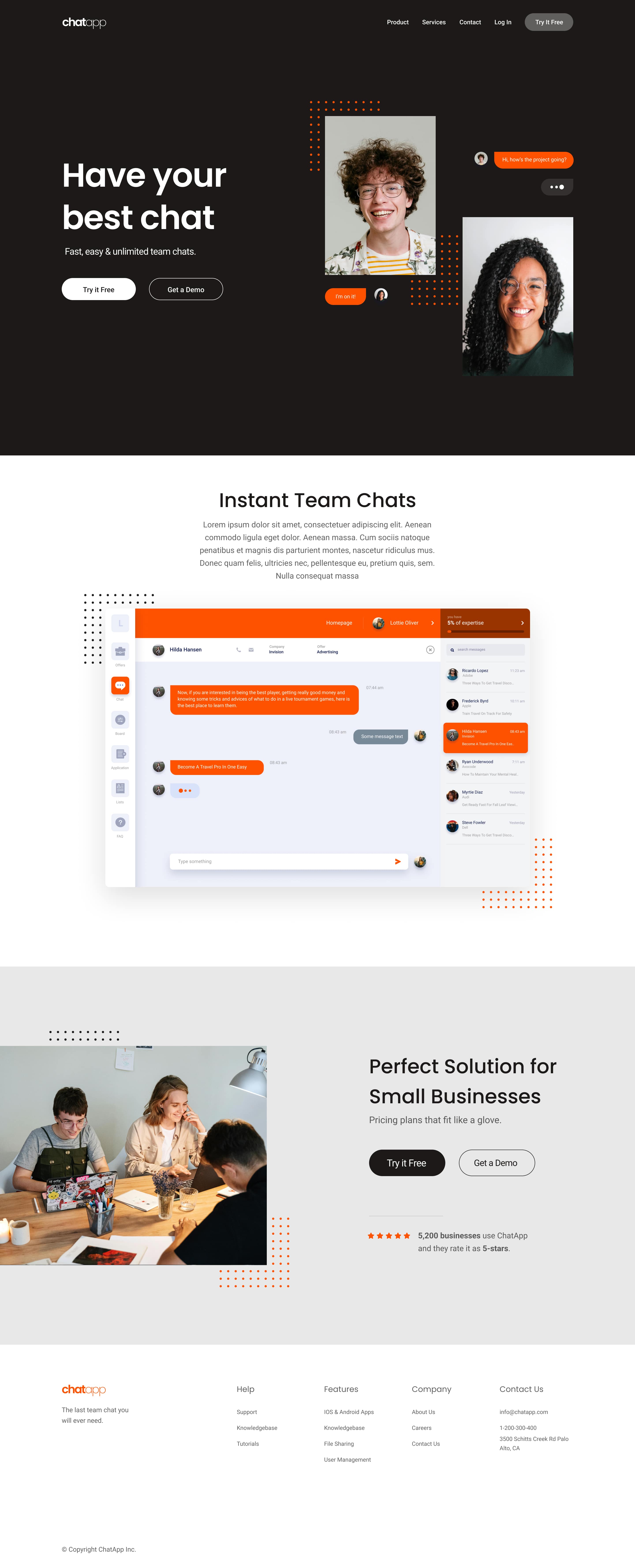 A screenshot of web page