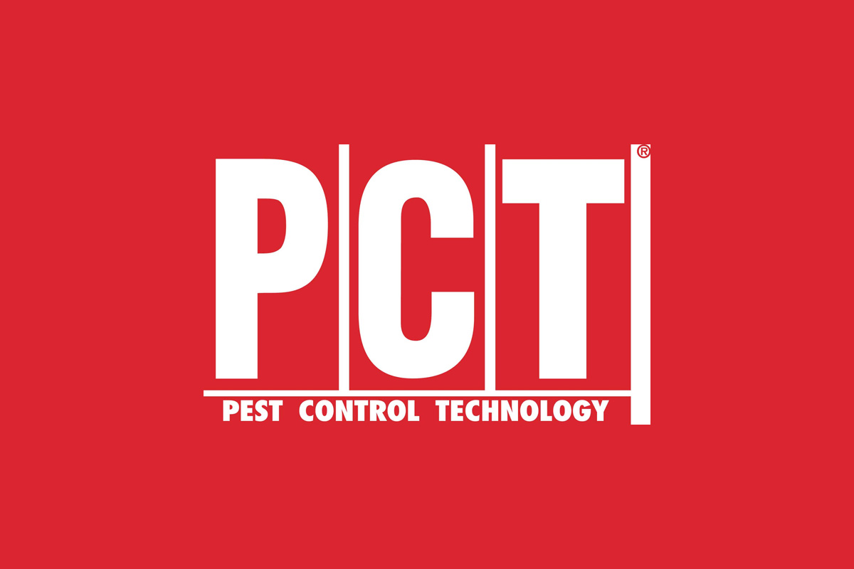 PCT Pest Control Technology logo on red background