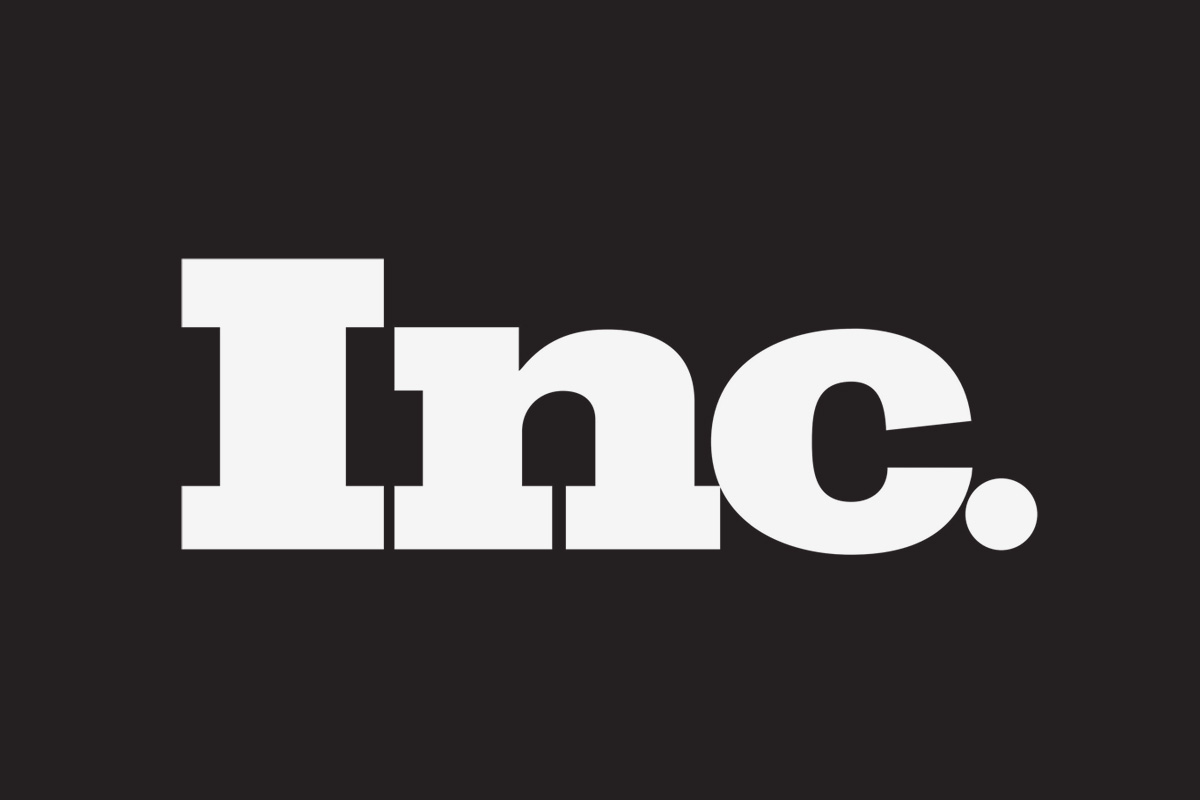 Inc. magazine logo in white bold letters on black background