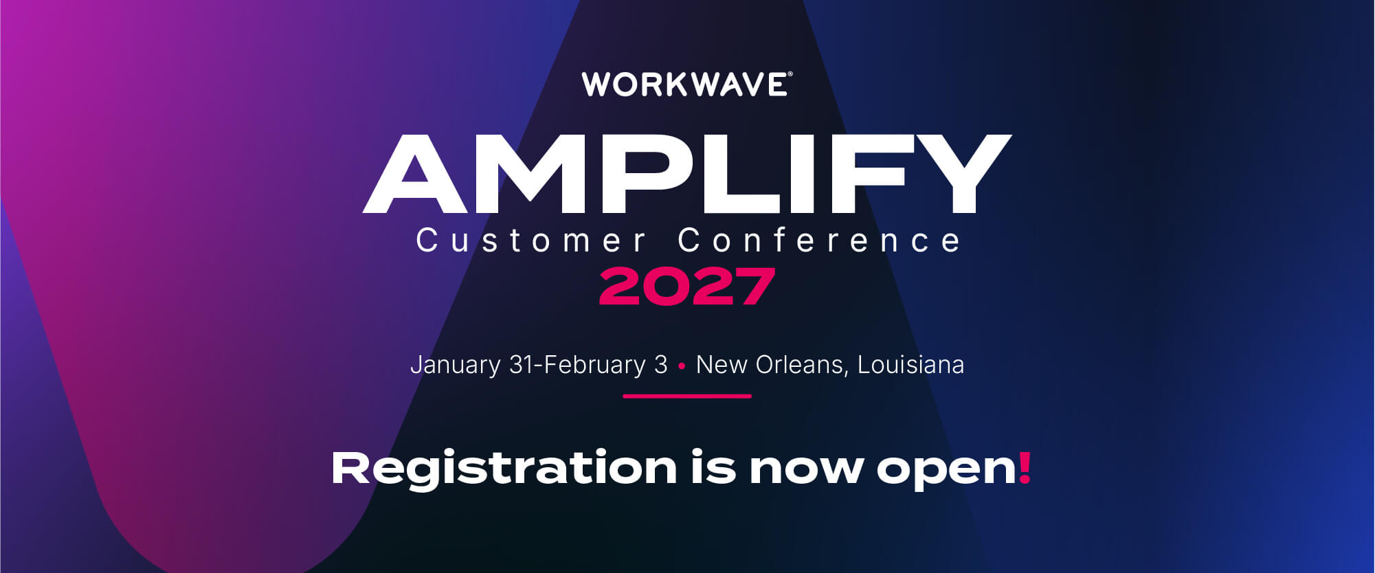 WorkWave AMPLIFY 2027 Customer Conference