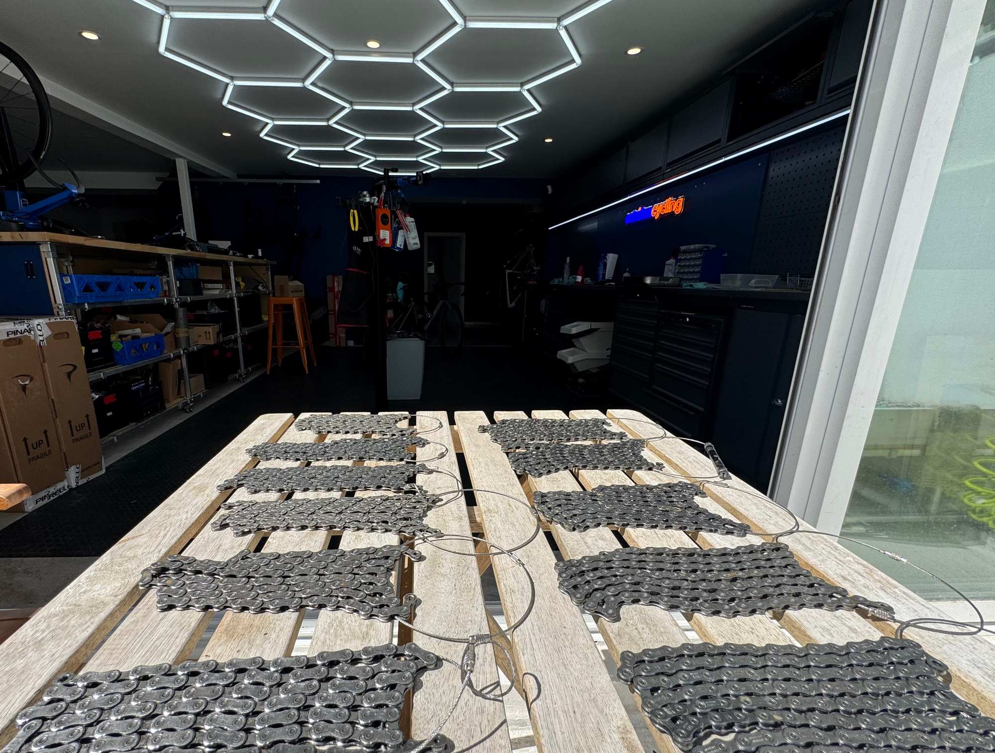Waxed chains preparation