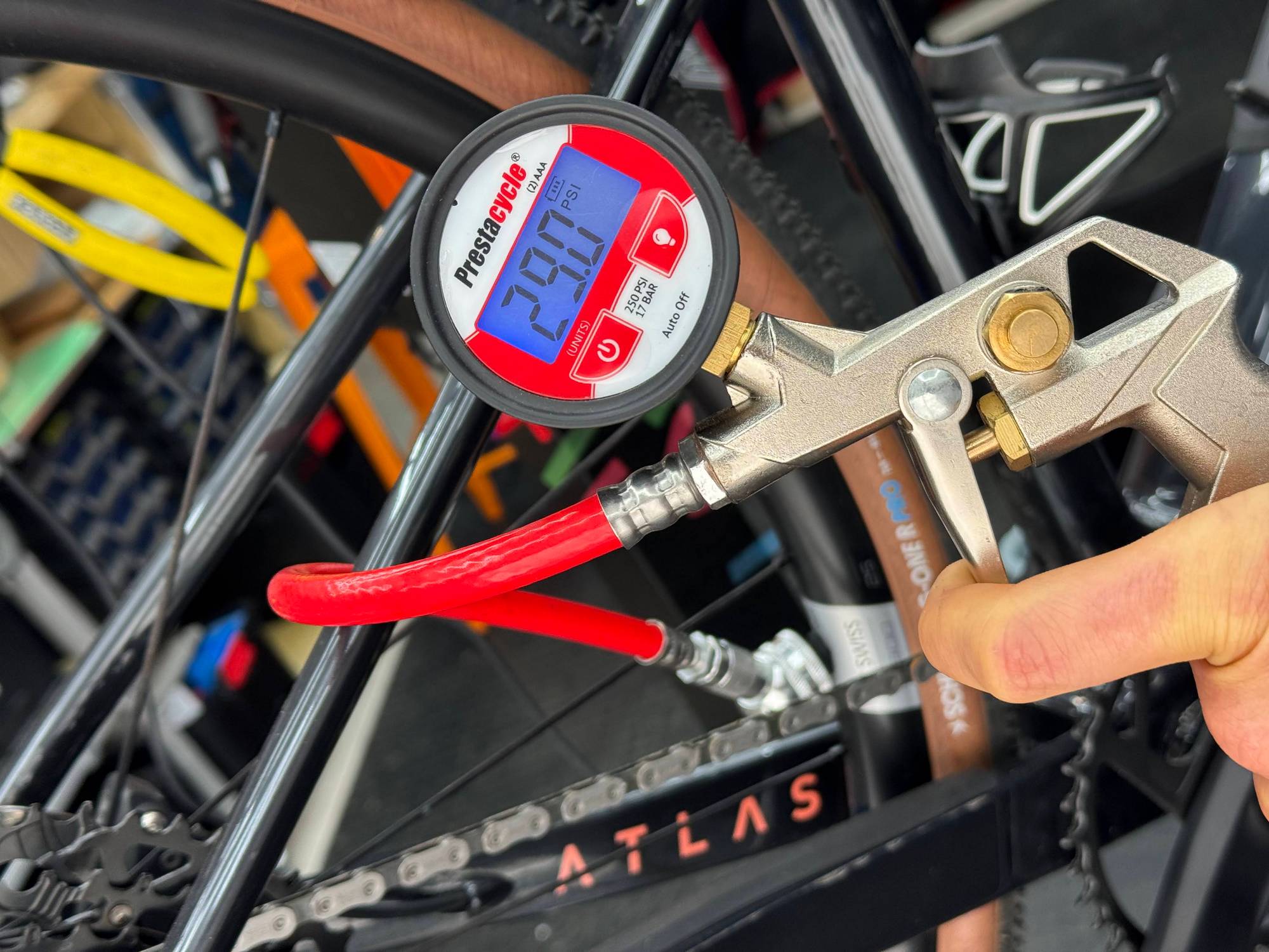 Tyre pressure check