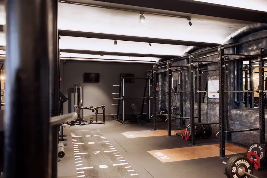 Functional fitness and strength training area at ONE|DZ Gym in Derby