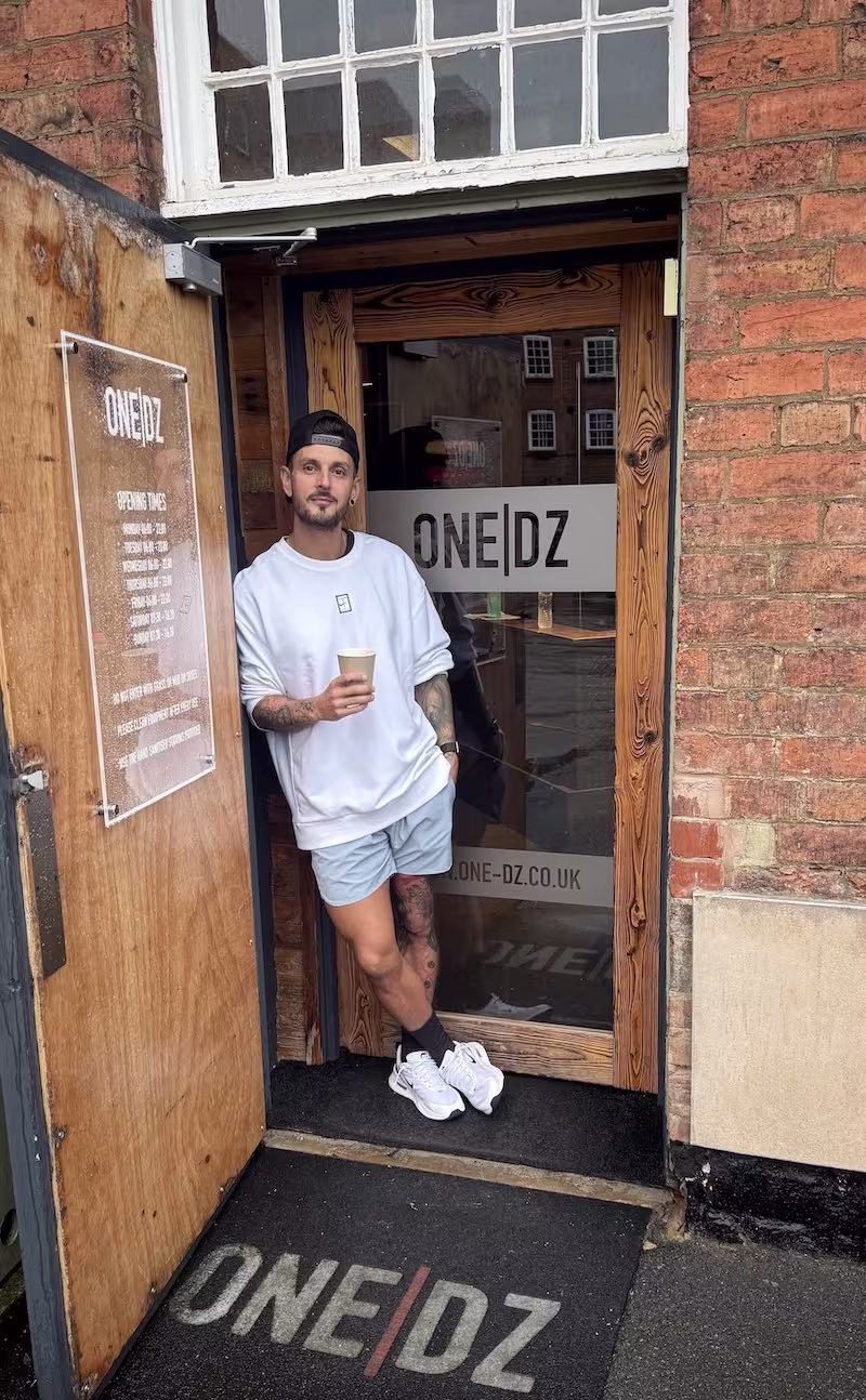 James Rhodes-Doughty, owner of ONE|DZ Gym in Derby