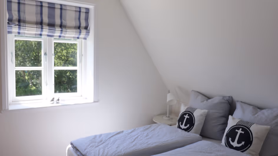 Ferienhaus Amrum Nebel - Westside - Schlafzimmer im Dachgeschoss