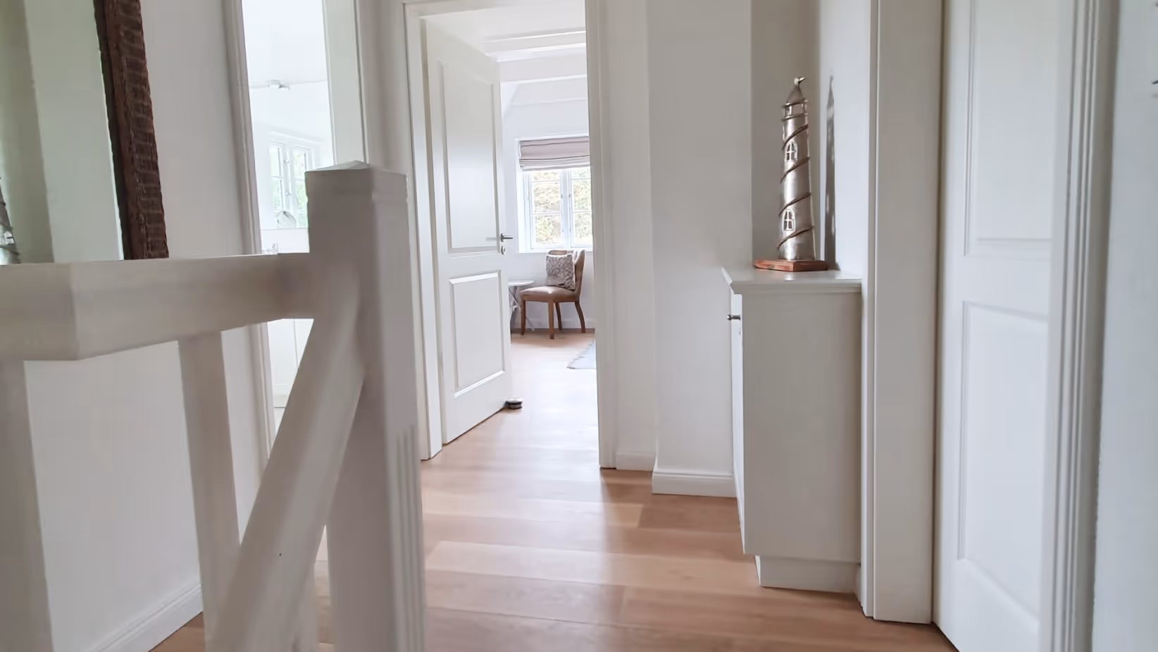 Ferienhaus Amrum Nebel - Eastside - Heller Flur im Obergeschoss
