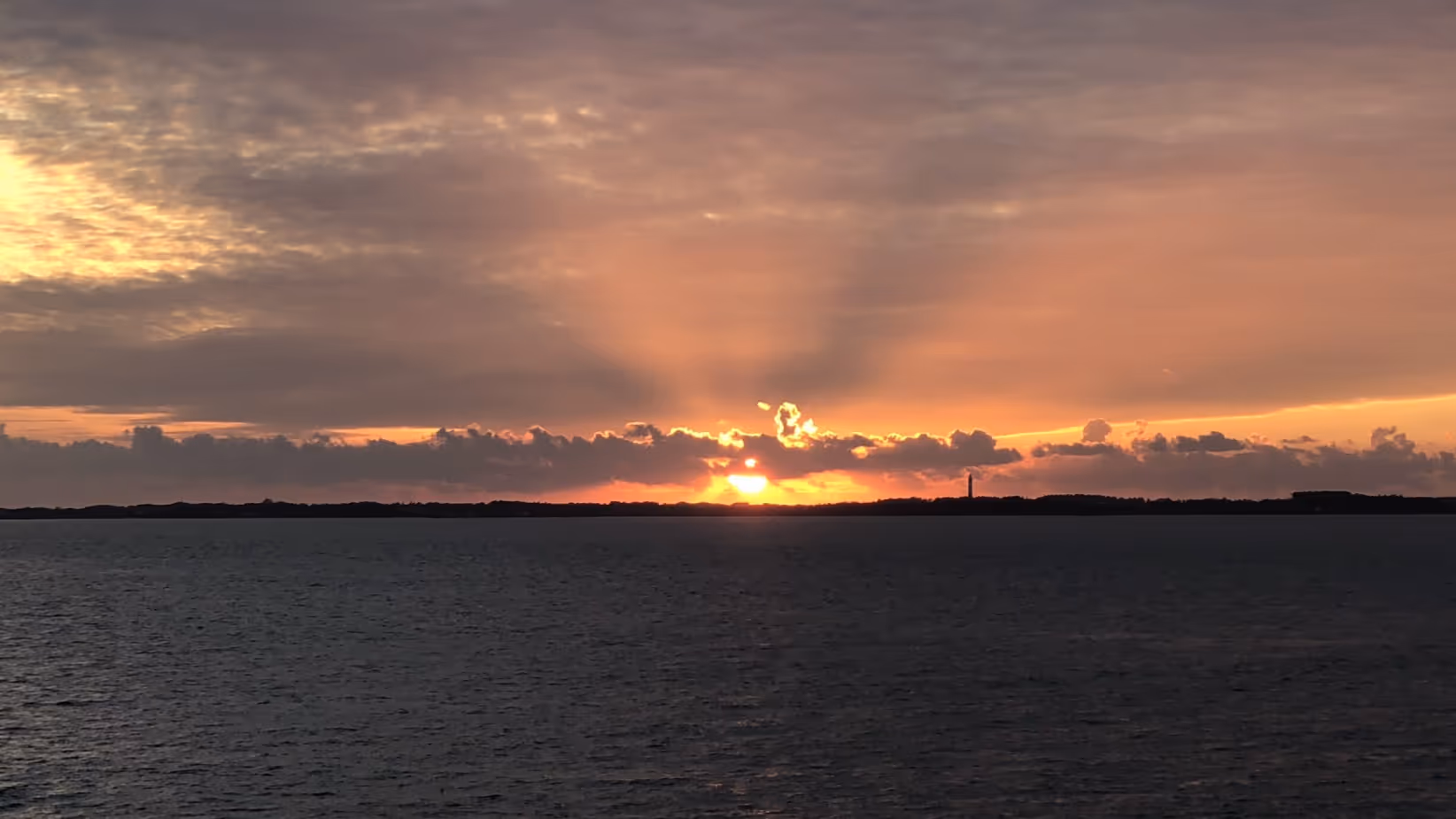 Urlaub Amrum - Sonnenuntergang über dem Meer