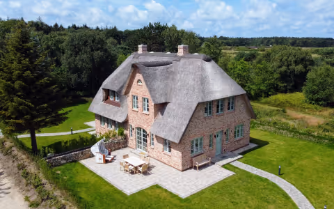 Luxus Ferienhaus Amrum - Huis Noorderstrunwai in Nebel