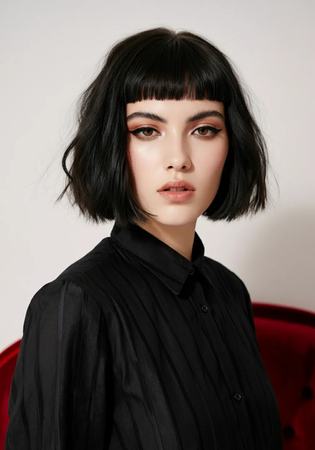 woman with light background