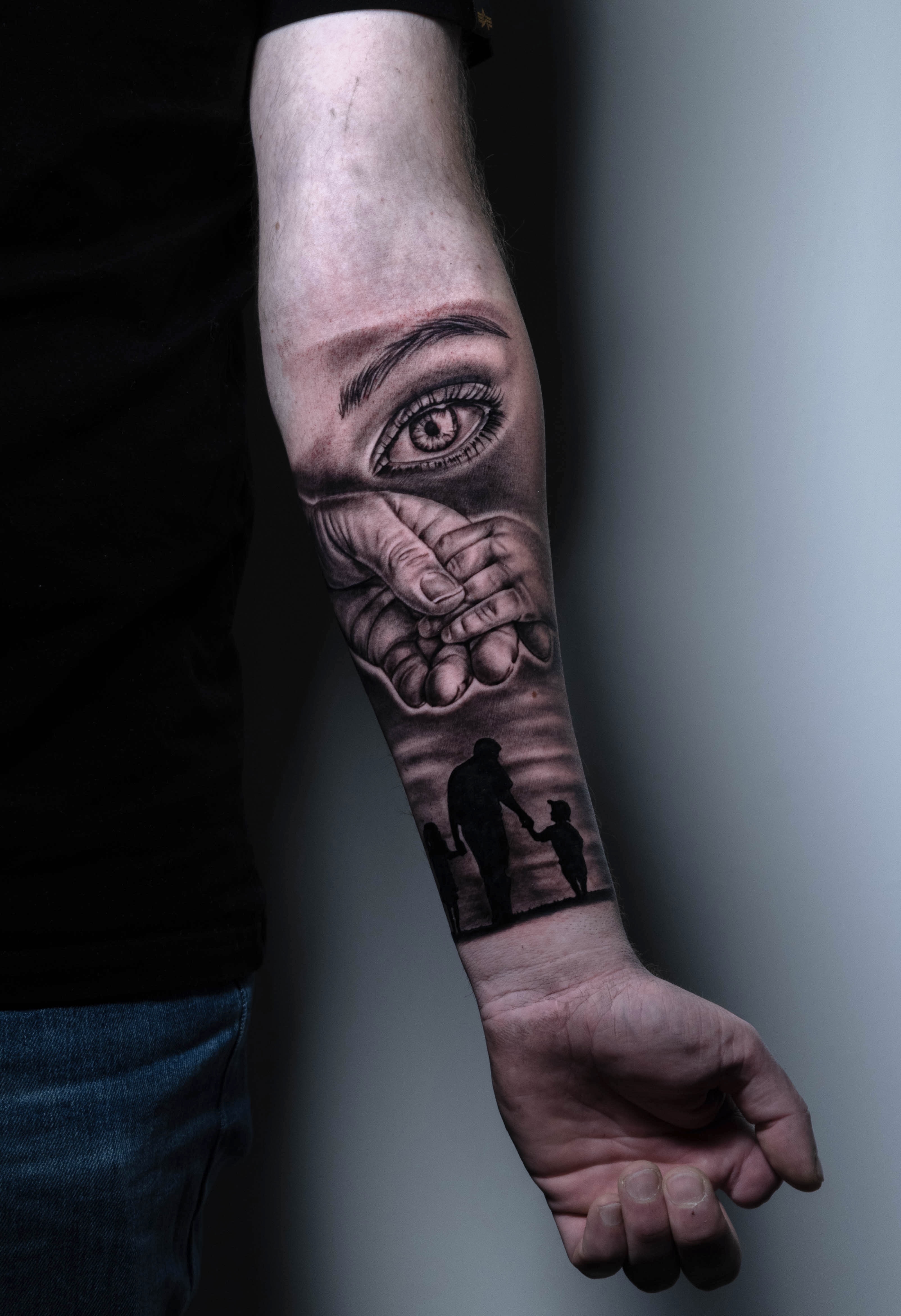 Inkpassion, Nahaufnahme eines abgeheilten Tattoos auf dem Unterarm