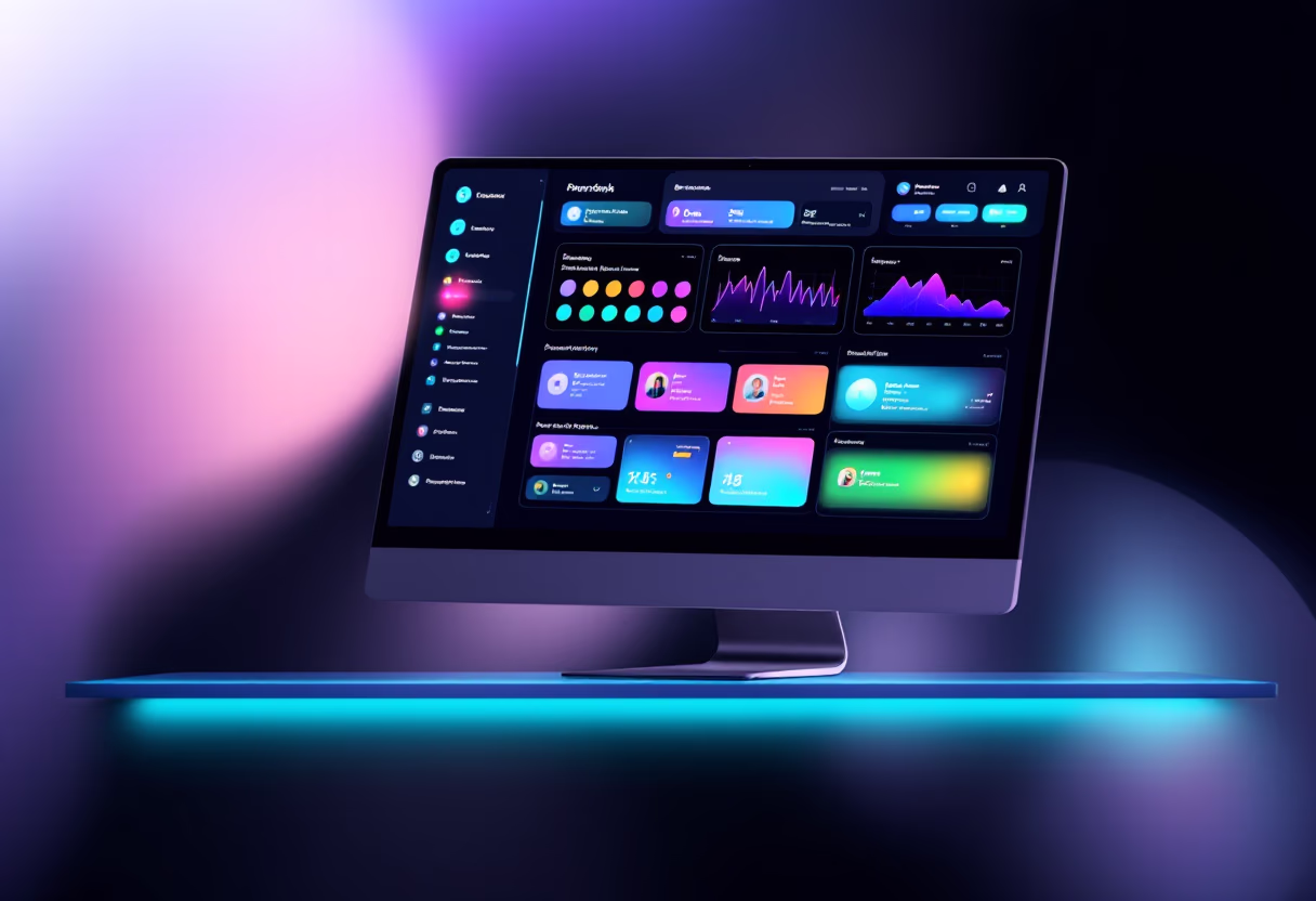 interface screenshot of the software interface (for a productivity tools business)