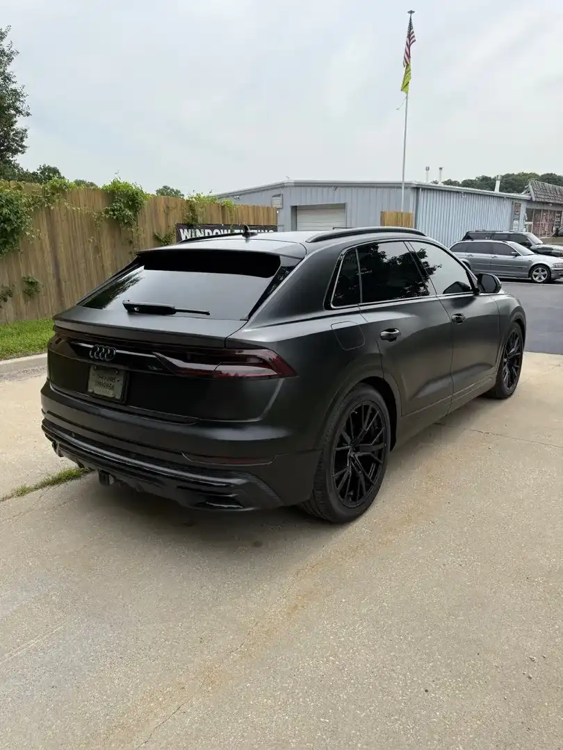 This stunning custom vehicle project features an eye-catching color change wrap, expertly crafted at Layrite Customs in Liberty, MO, showcasing automotive customization at its finest.