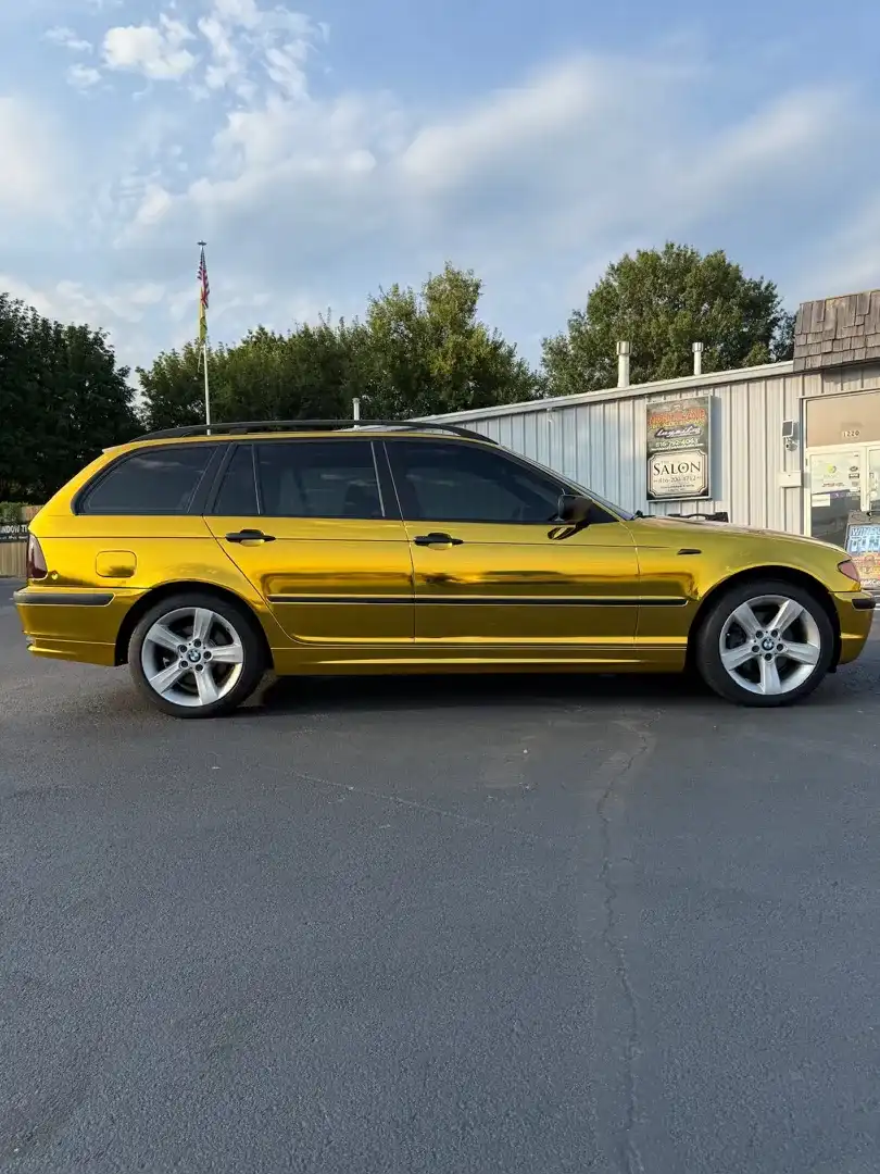 This stunning custom vehicle project showcases a vibrant color change wrap that enhances its appearance, expertly crafted by Layrite Customs in Liberty, MO.