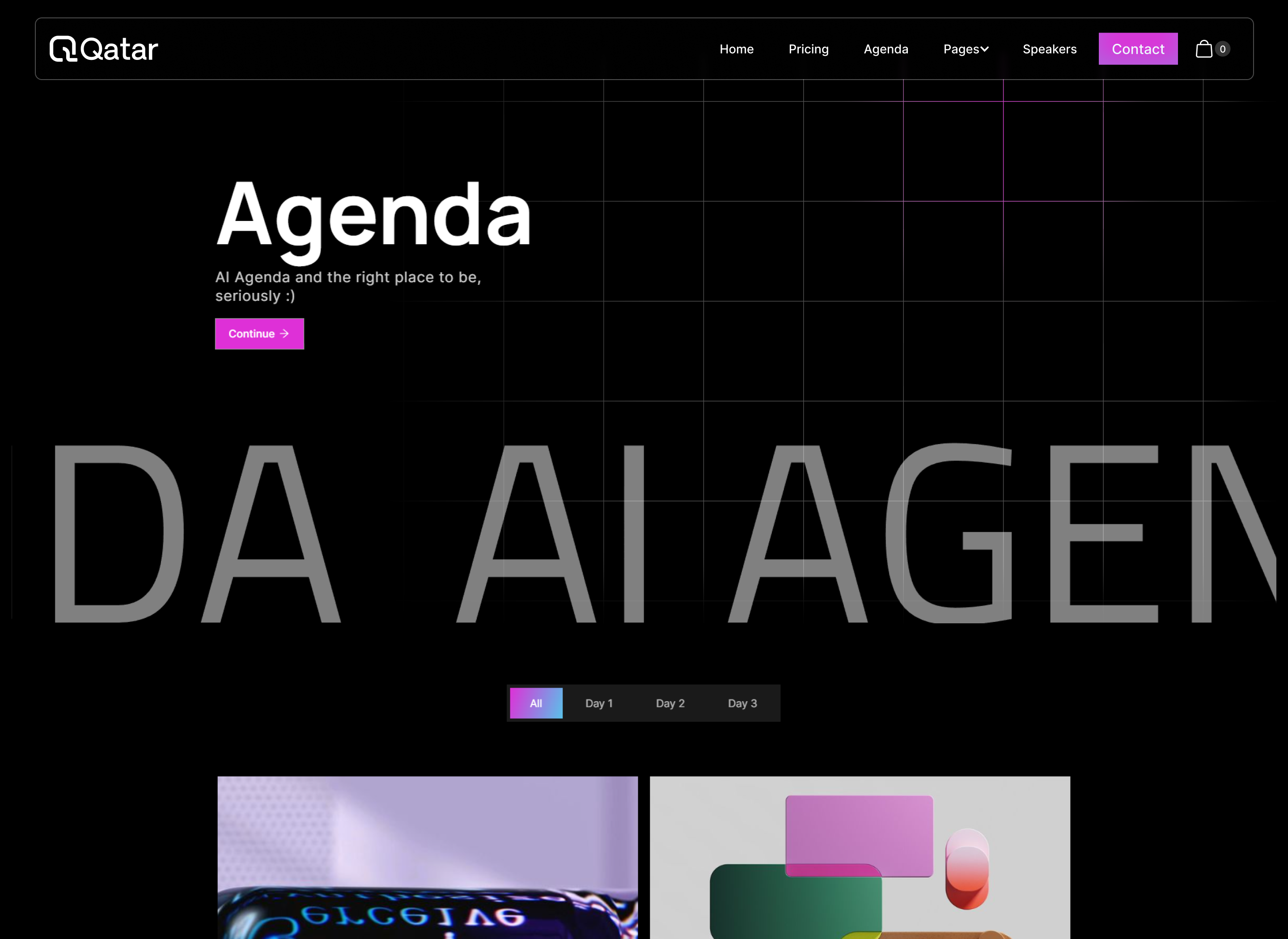 Qatar Event Webflow Template - Designed by Azwedo.com and Wedoflow.com