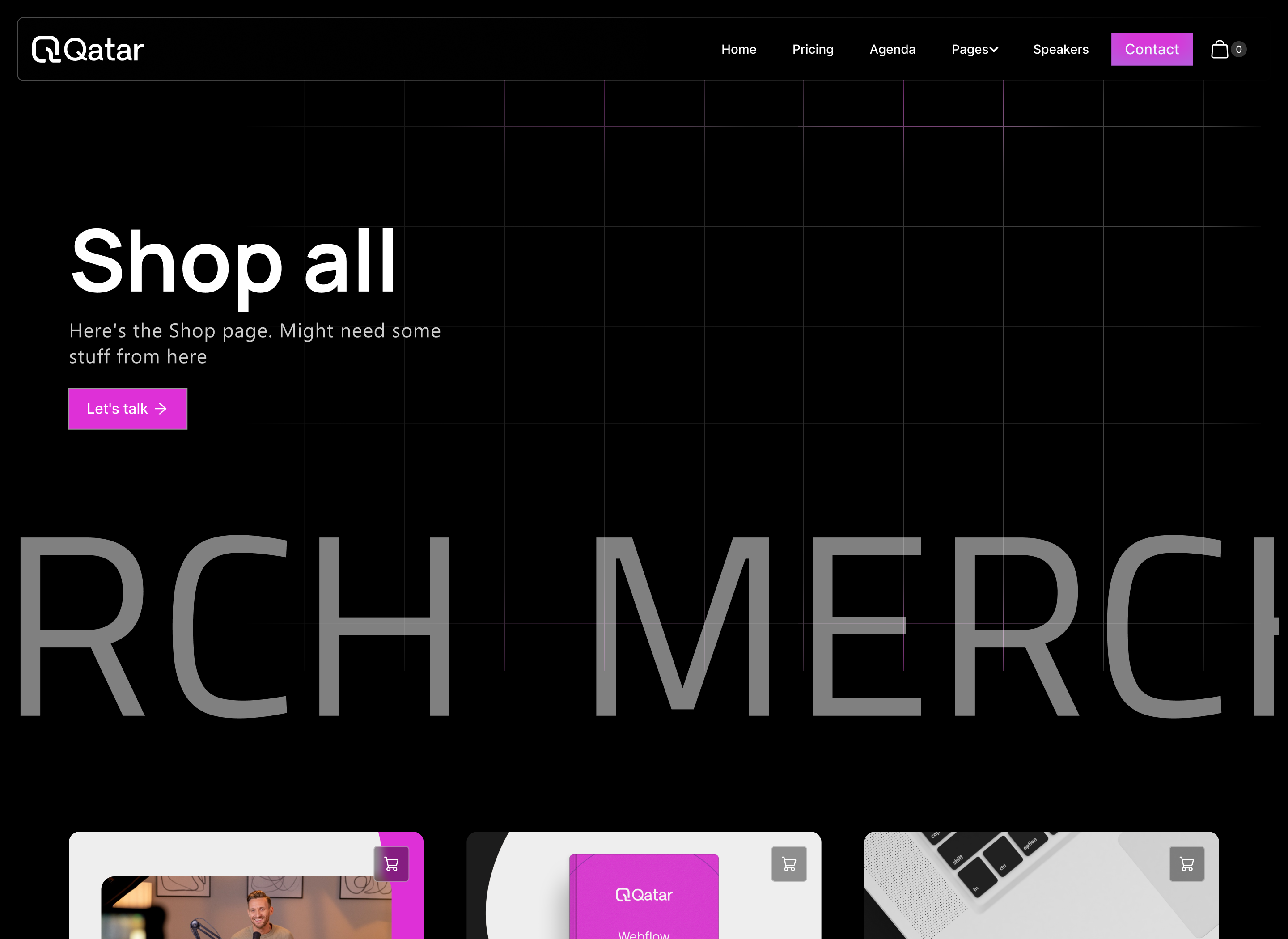 Qatar Event Webflow Template - Designed by Azwedo.com and Wedoflow.com