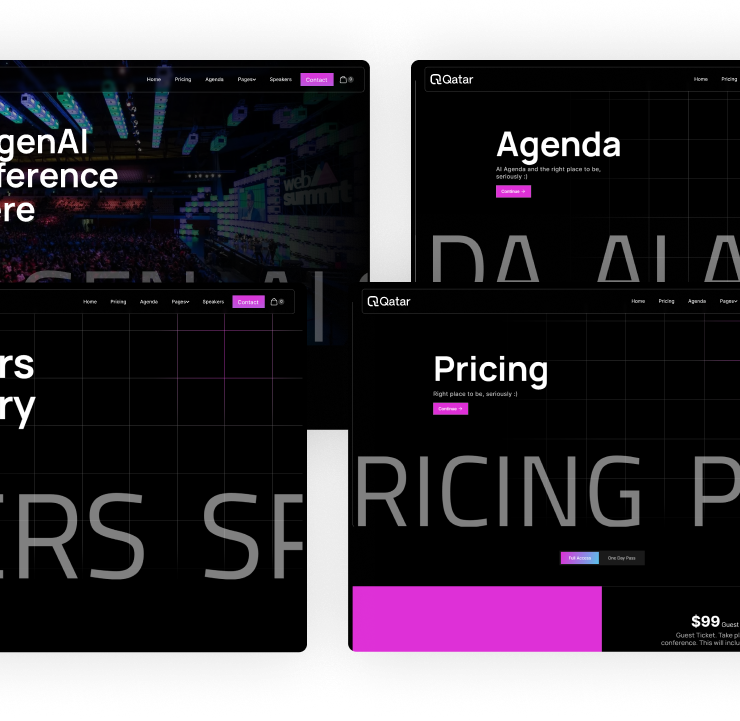 Qatar Event Webflow Template - Designed by Azwedo.com and Wedoflow.com