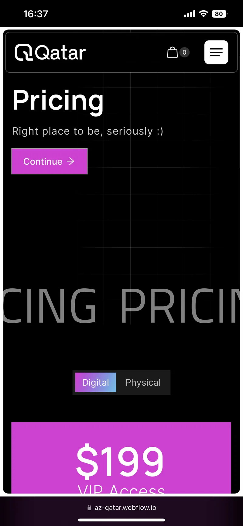 Qatar Event Webflow Template - Designed by Azwedo.com and Wedoflow.com
