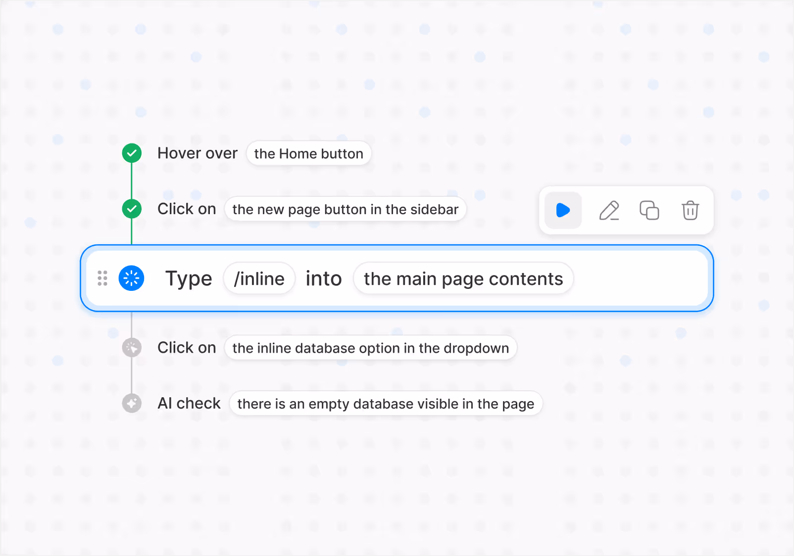 Write tests in plain English in Momentic's editor
