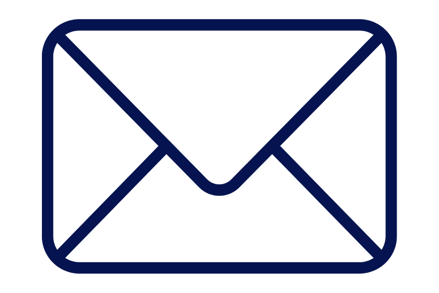 Briefumschlag-Symbol für E-Mail-Kontakt