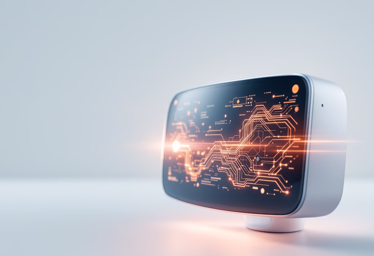image of augmented reality interface projection (for tech startup)