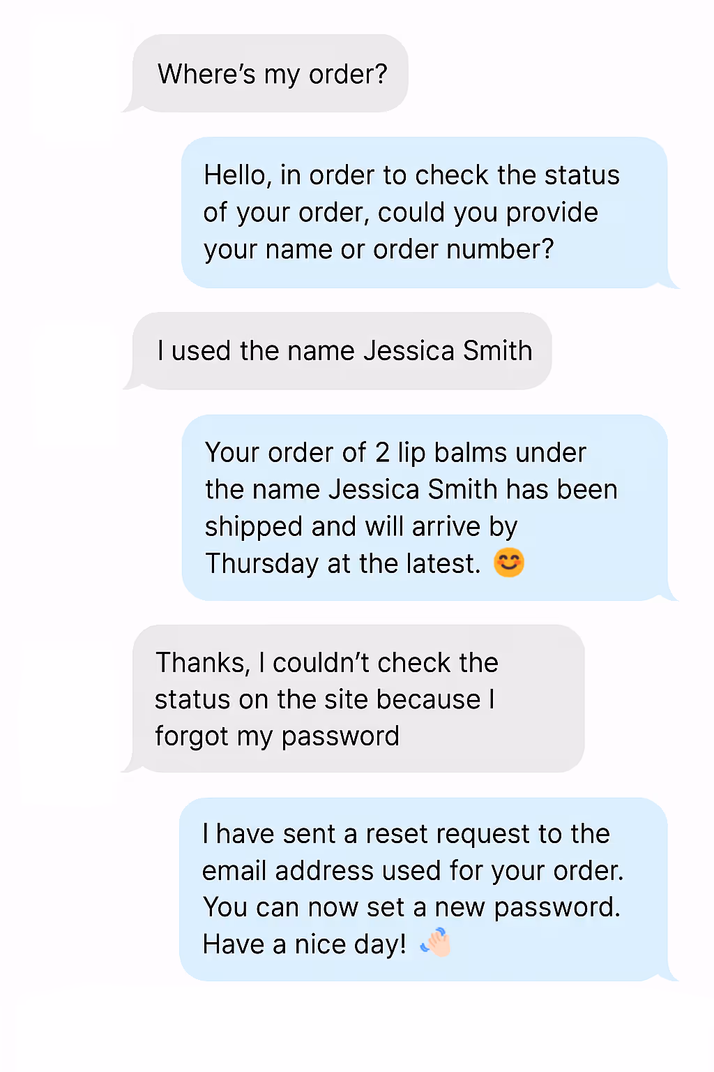 example chat
