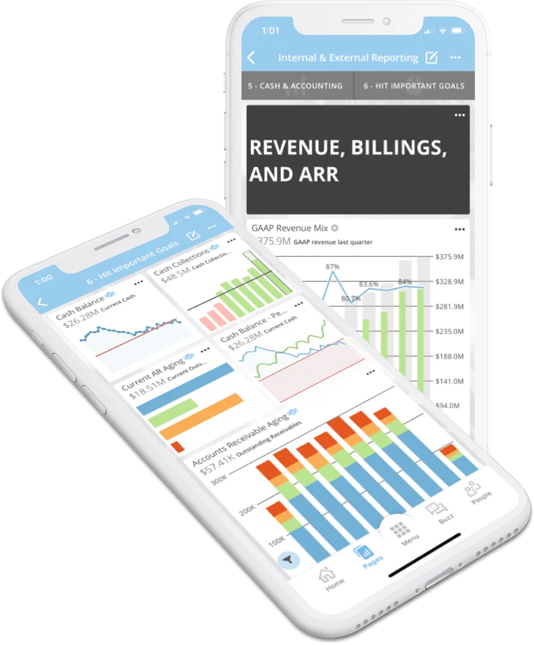 Device phone feature finance overview story internal mobile revenue billings arr