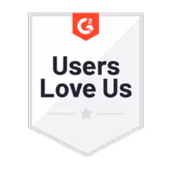 G2 users love us badge