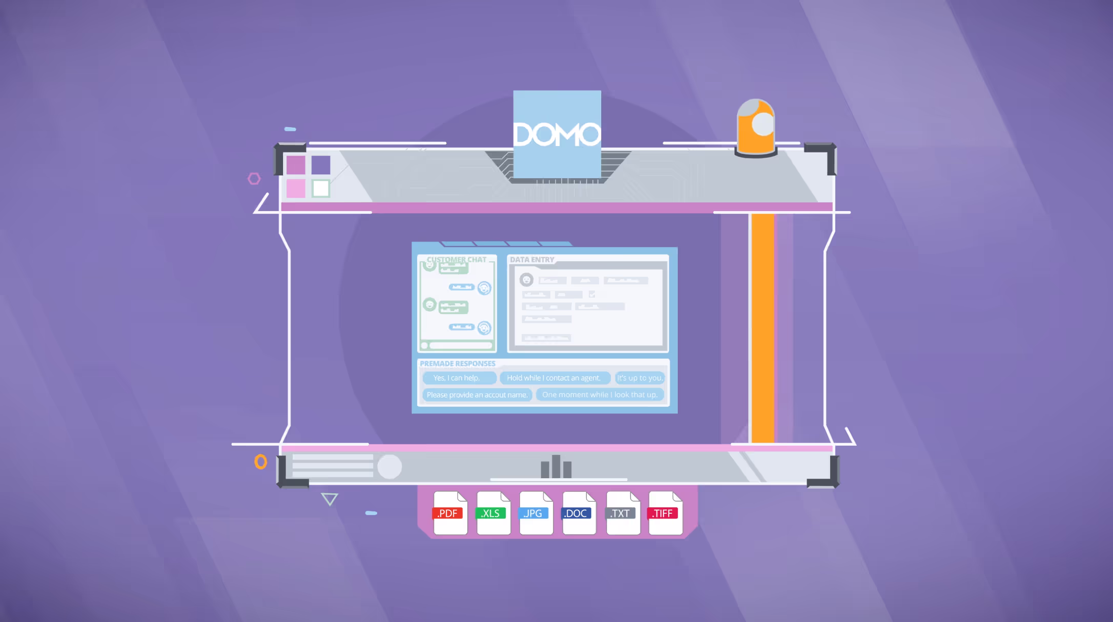 Domo product illustrated