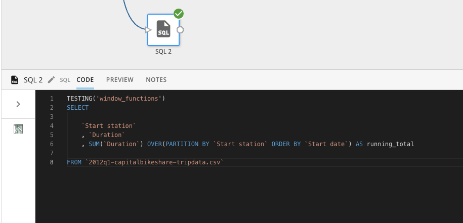 Magic ETL：SQLタイルでのウィンドウ関数