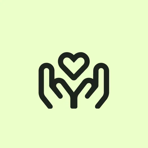 care heart hands
