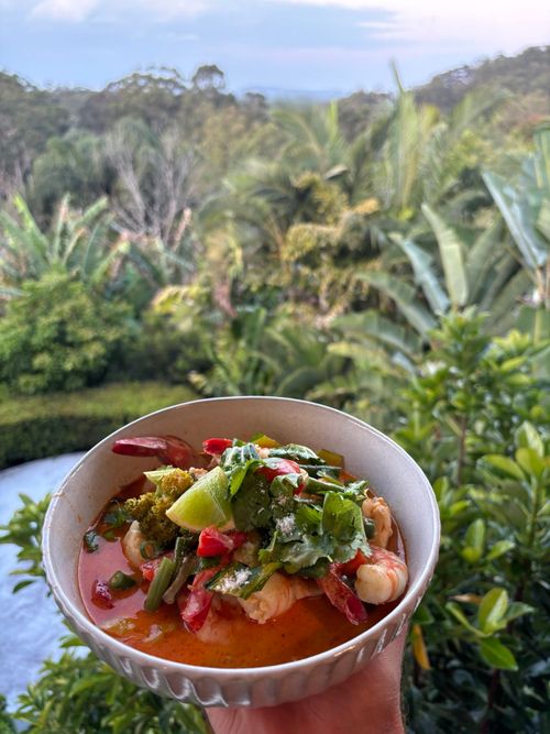 quiet house in amongst mountains