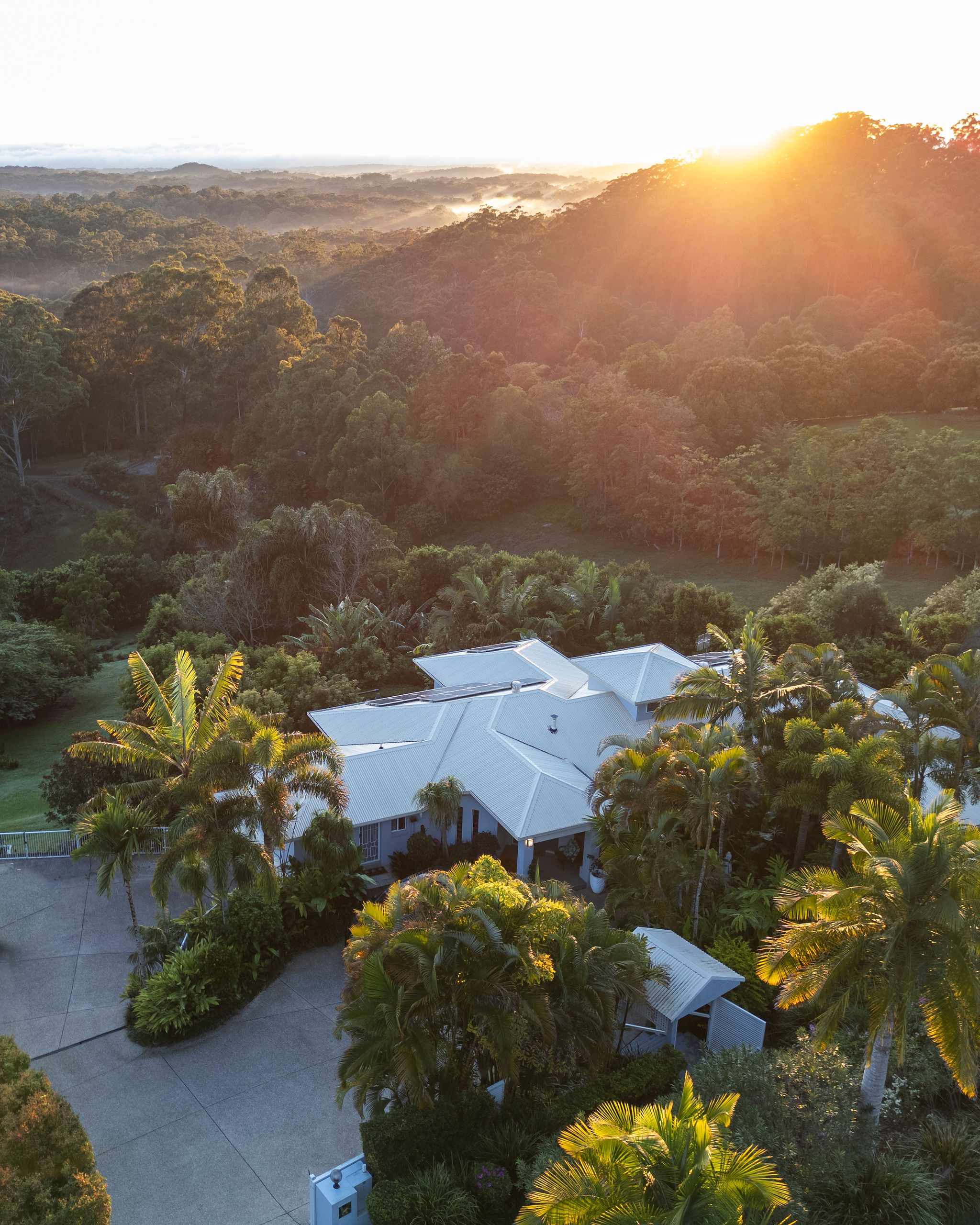 quiet house in amongst mountains
