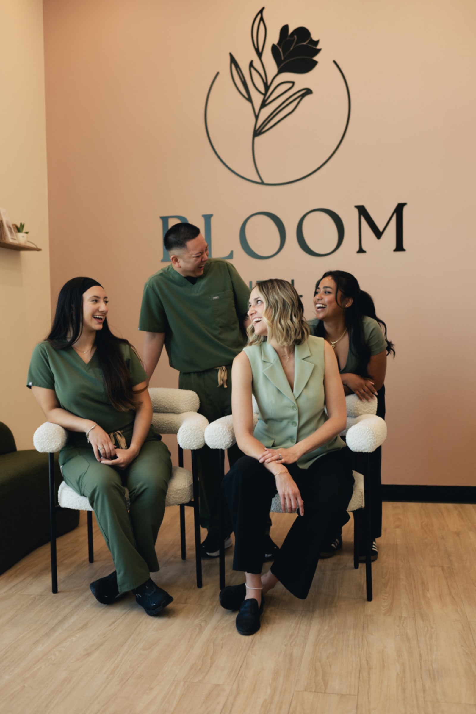 Dental implant patient smiling at Bloom Dental Co. in Henderson, Nevada