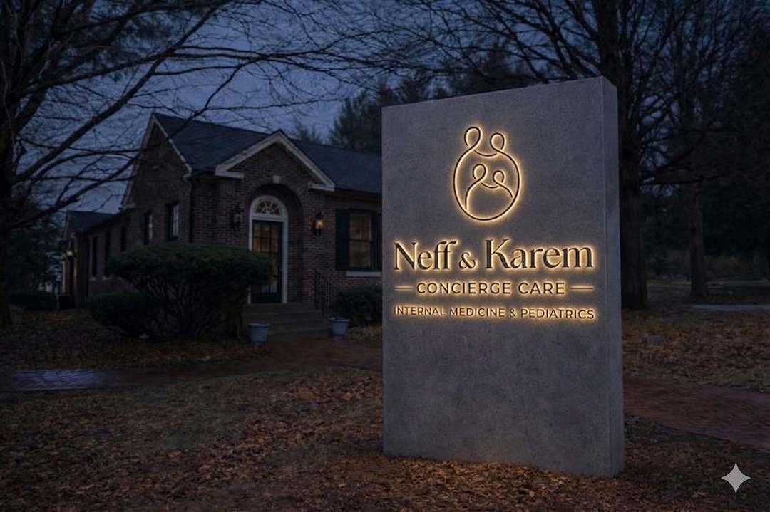Neff & Karem exterior signage — alternate concept