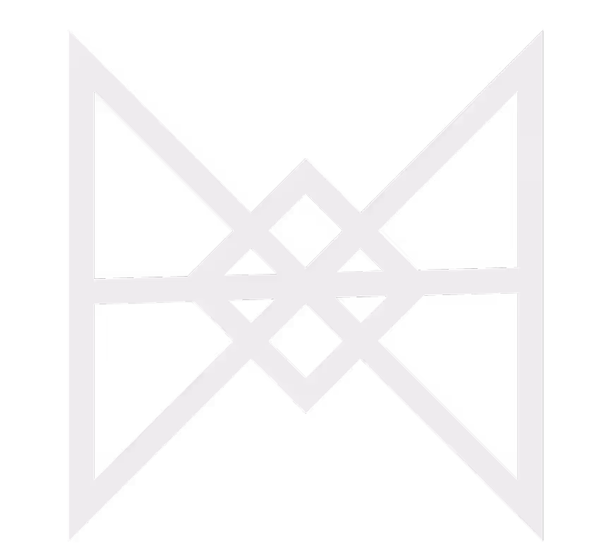 Symmetric geometric pattern with interlocking light gray angular lines