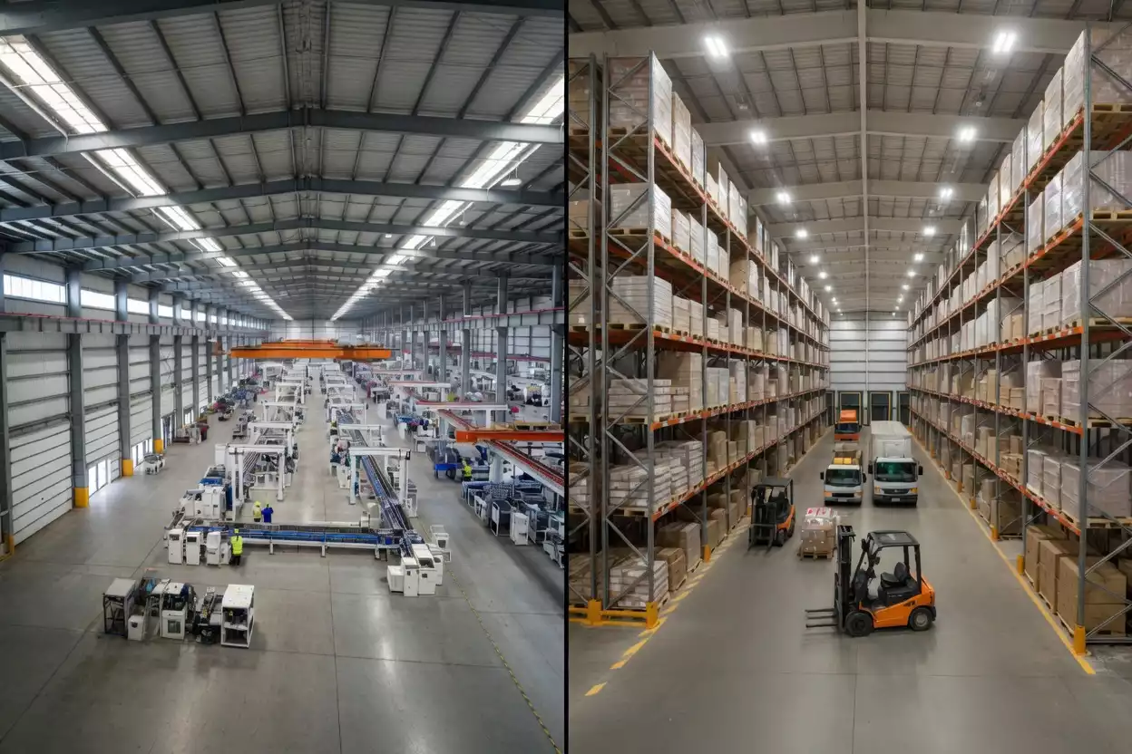 Nave industrial o bodega: Conoce las diferencias para elegir tu espacio ideal