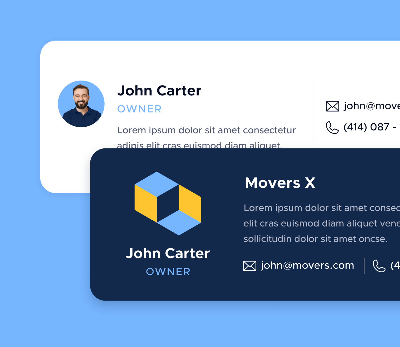 Email Signature - Movers X Webflow Template