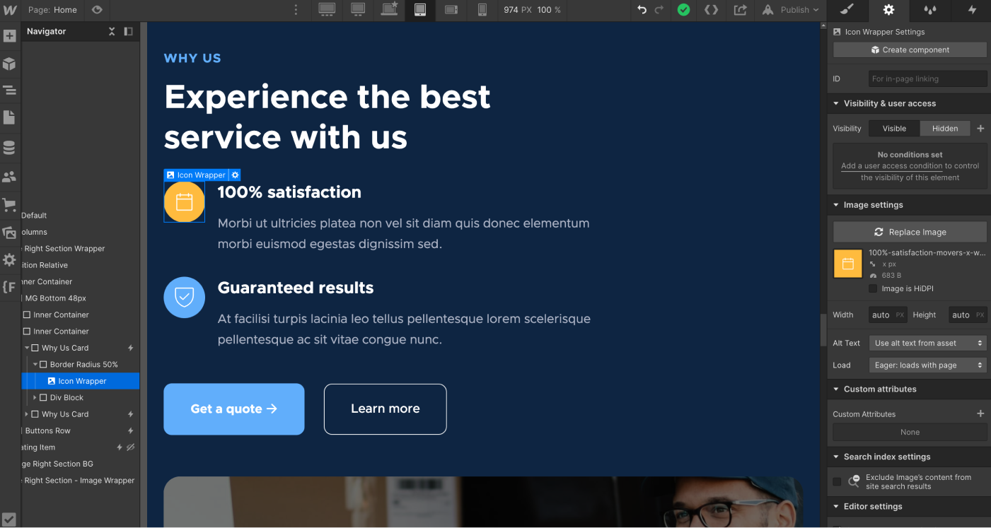 Icons And Graphics - Movers X Webflow Template
