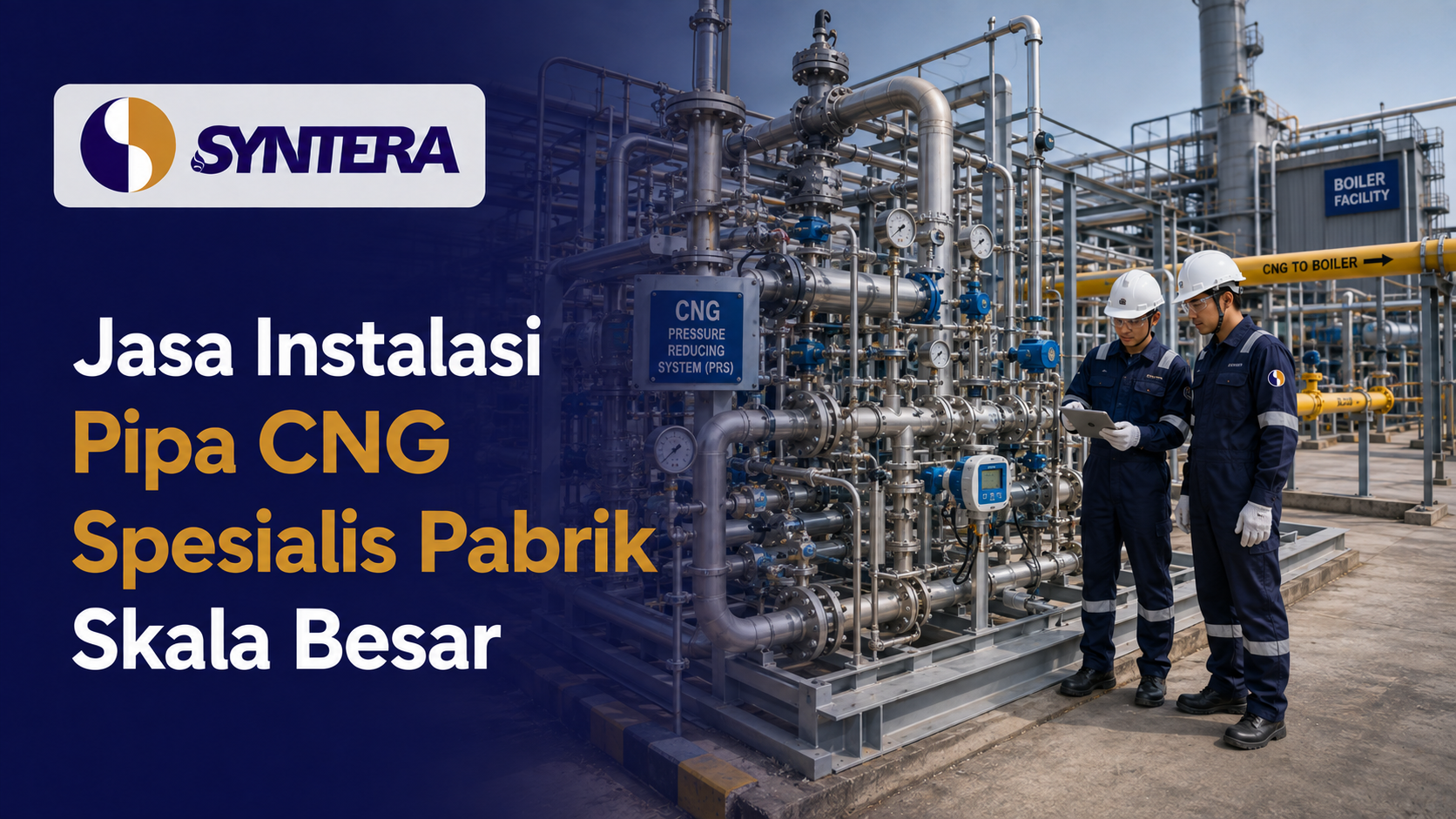 Jasa Instalasi Pipa CNG Spesilias Pabrik Skala Besar