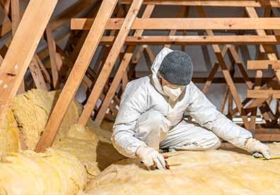 attic insulation installation