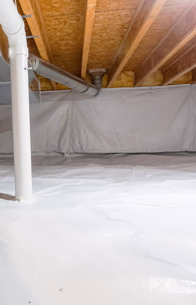 Crawl Space Vapor Barrier by At Y&S Home Builders