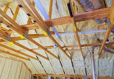 attic insulation installation
