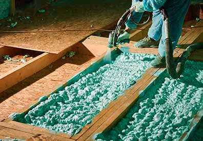 attic insulation installation