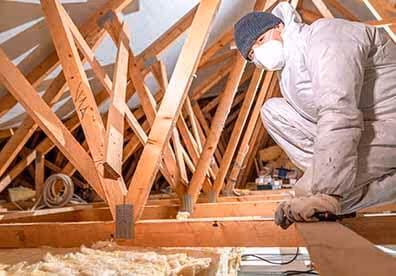 attic insulation installation